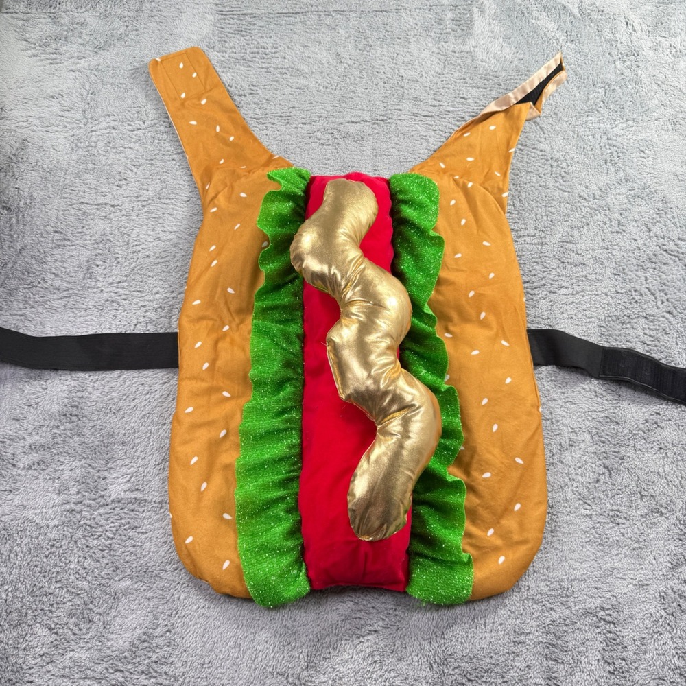 Unbranded Hot Dog Pet Costume Large Brown Good Novelty Halloween Food Outfit